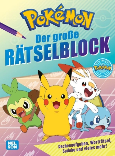 Buchcover und Innenansicht für das Buch: Pokémon Activity-Buch: Der große Rätselblock
