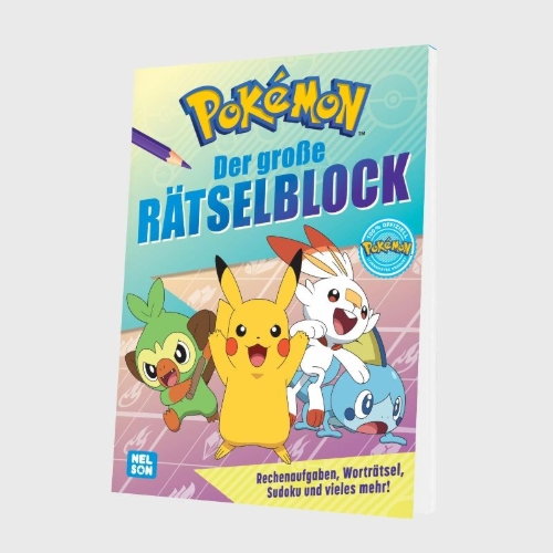 Buchcover und Innenansicht für das Buch: Pokémon Activity-Buch: Der große Rätselblock