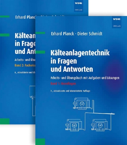 Buchcover und Innenansicht für das Buch: Kälteanlagentechnik in Fragen und Antworten (Set)