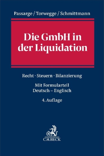 Buchcover und Innenansicht für das Buch: Die GmbH in der Liquidation