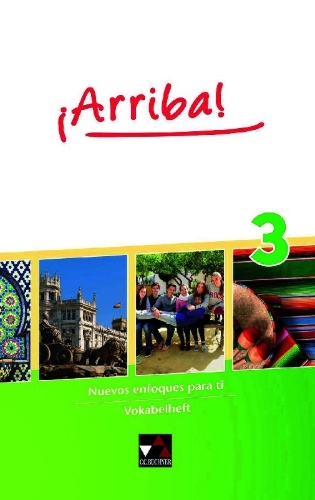 Buchcover und Innenansicht für das Buch: ¡Arriba! Vokabelheft 3