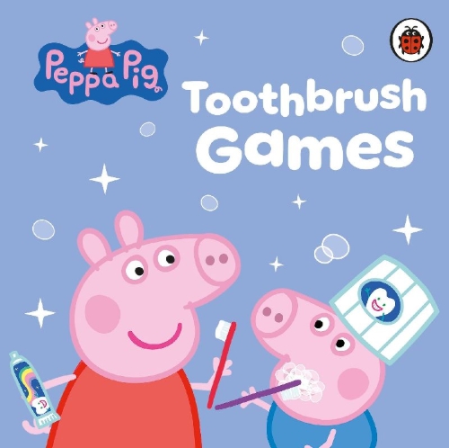 Buchcover und Innenansicht für das Buch: Peppa Pig: Toothbrush Games