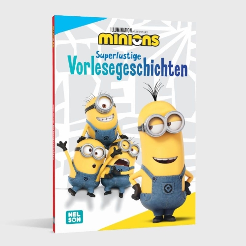 Buchcover und Innenansicht für das Buch: Minions: Superlustige Vorlesegeschichten