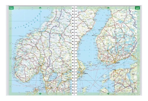 Buchcover und Innenansicht für das Buch: freytag & berndt Autoatlas Die Alpen 1:150.000