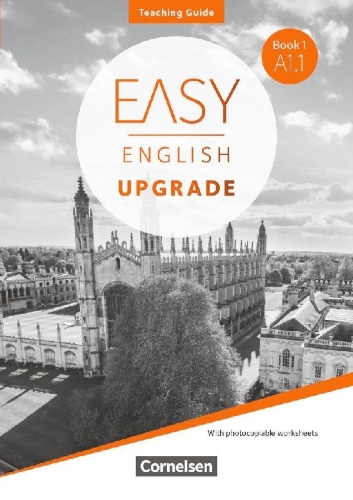 Buchcover und Innenansicht für das Buch: Easy English Upgrade. Book 1: A1.1 - Teaching Guide - Mit Kopiervorlagen