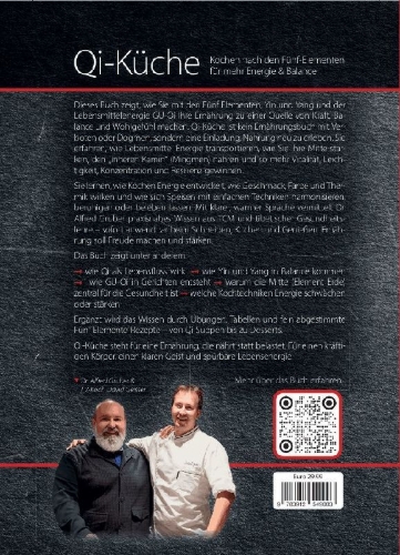 Buchcover und Innenansicht für das Buch: Qi-Küche