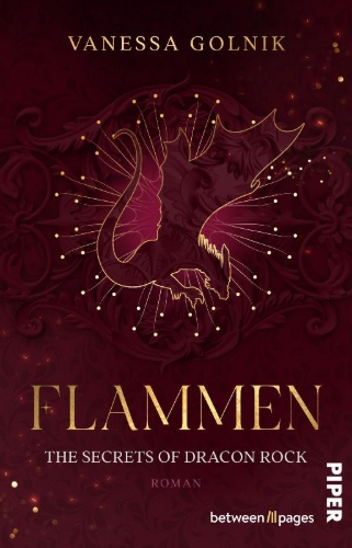Buchcover und Innenansicht für das Buch: Flammen - The Secrets of Dracon Rock