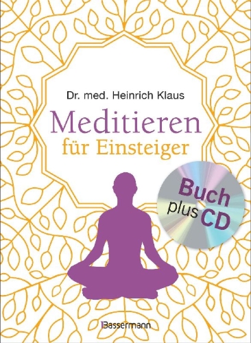Buchcover und Innenansicht für das Buch: Meditieren für Einsteiger + Meditations-CD