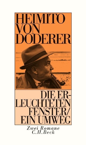 Buchcover und Innenansicht für das Buch: Die erleuchteten Fenster oder die Menschwerdung des Amtsrates Julius Zihal. Ein Umweg