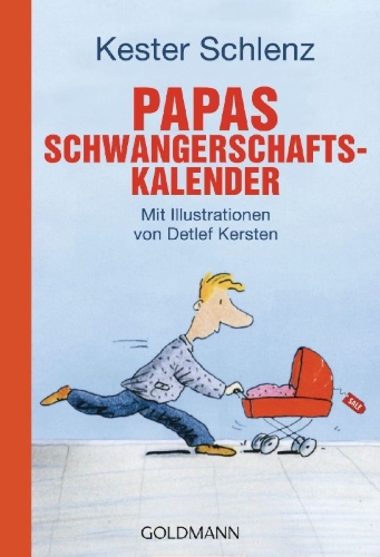 Buchcover und Innenansicht für das Buch: Papas Schwangerschaftskalender
