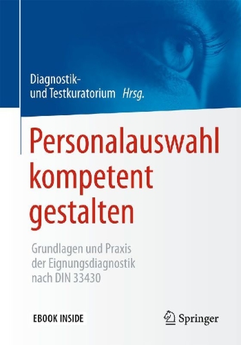 Buchcover und Innenansicht für das Buch: Personalauswahl kompetent gestalten