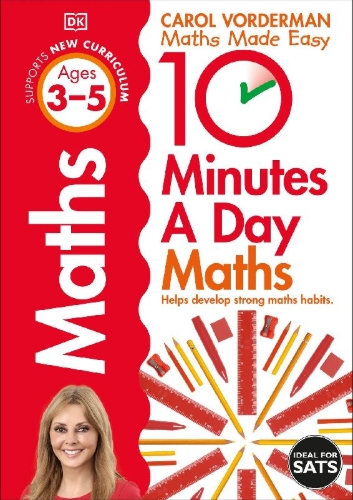 Buchcover und Innenansicht für das Buch: 10 Minutes A Day Maths, Ages 3-5 (Preschool)