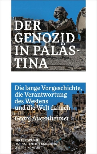 Buchcover und Innenansicht für das Buch: Der Genozid in Palästina