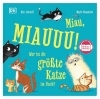 Buchcover und Innenansicht für das Buch: Miau, MIAUUU! Wer ist die größte Katze im Buch?