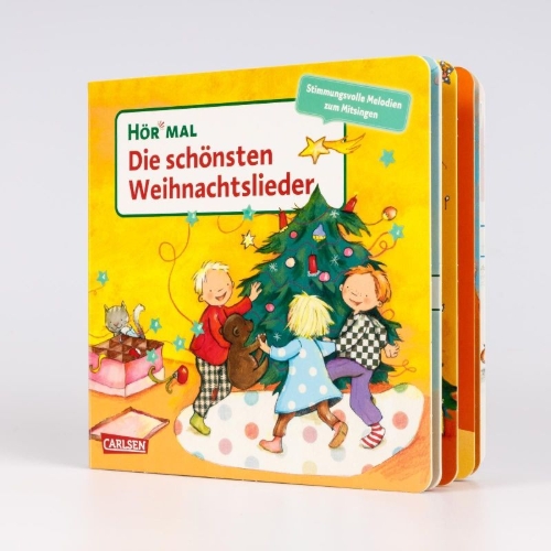 Buchcover und Innenansicht für das Buch: Hör mal (Soundbuch):  Die schönsten Weihnachtslieder