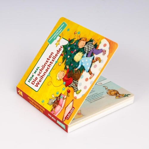 Buchcover und Innenansicht für das Buch: Hör mal (Soundbuch):  Die schönsten Weihnachtslieder