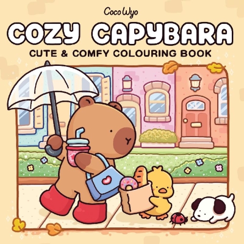 Buchcover und Innenansicht für das Buch: Cozy Capybara
