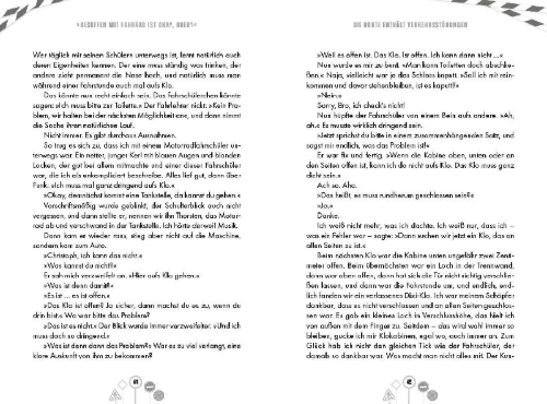 Buchcover und Innenansicht für das Buch: 'Besoffen mit Fahrrad ist okay, oder?'