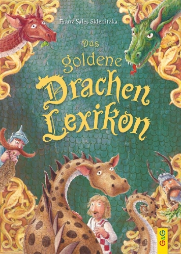 Buchcover und Innenansicht für das Buch: Das goldene Drachen-Lexikon