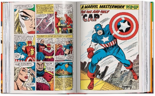 Buchcover und Innenansicht für das Buch: Marvel Comics Library