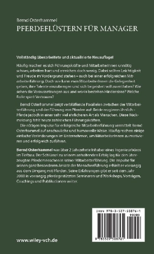 Buchcover und Innenansicht für das Buch: Pferdeflüstern für Manager