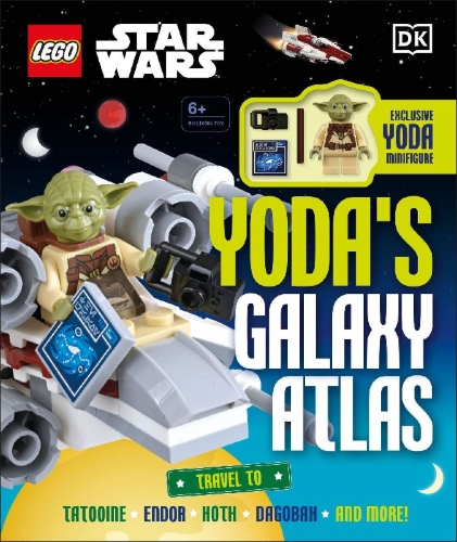 Buchcover und Innenansicht für das Buch: LEGO Star Wars Yoda's Galaxy Atlas