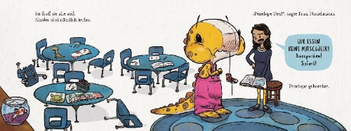 Buchcover und Innenansicht für das Buch: We don't eat our classmates