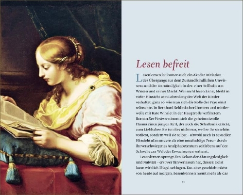Buchcover und Innenansicht für das Buch: Frauen, die lesen, sind gefährlich und klug