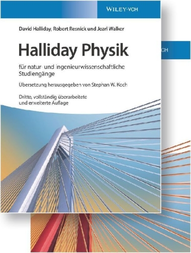 Buchcover und Innenansicht für das Buch: Halliday Physik für natur- und ingenieurwissenschaftliche Studiengänge