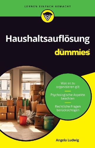 Buchcover und Innenansicht für das Buch: Haushaltsauflösung für Dummies