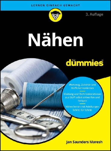 Buchcover und Innenansicht für das Buch: Nähen für Dummies
