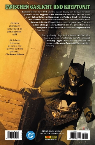 Buchcover und Innenansicht für das Buch: Batman: Gotham by Gaslight - The Kryptonian Age #1-#6
