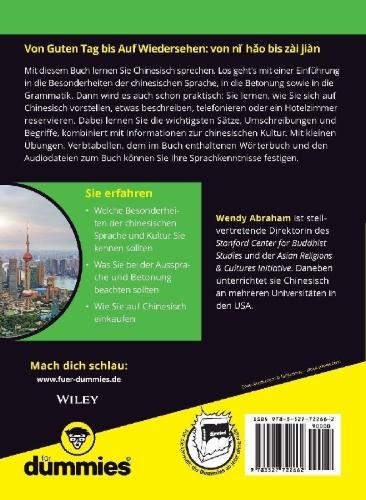 Buchcover und Innenansicht für das Buch: Chinesisch für Dummies