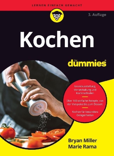 Buchcover und Innenansicht für das Buch: Kochen für Dummies