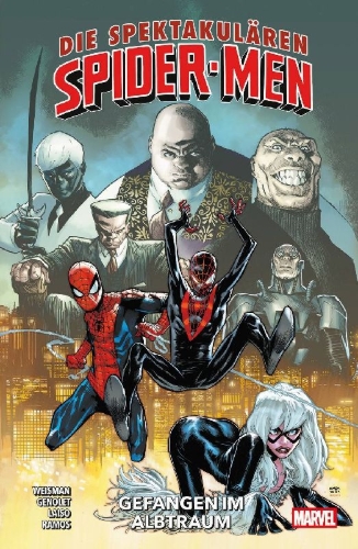 Buchcover und Innenansicht für das Buch: Spectacular Spider-Men (2024) 6-10