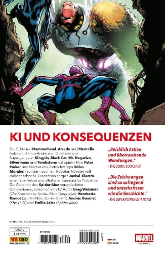 Buchcover und Innenansicht für das Buch: Spectacular Spider-Men (2024) 6-10
