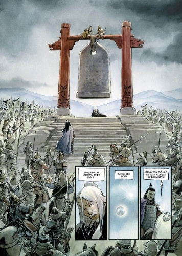 Buchcover und Innenansicht für das Buch: Cixin Liu: Der Kreis (Graphic Novel)
