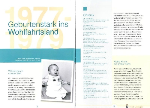 Buchcover und Innenansicht für das Buch: Wir vom Jahrgang 1977 - Kindheit und Jugend
