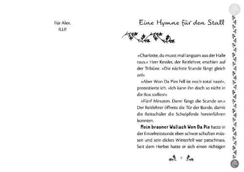 Buchcover und Innenansicht für das Buch: Charlottes Traumpferd 3: Ein unerwarteter Besucher
