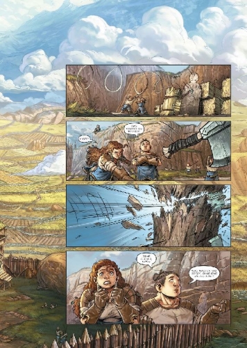 Buchcover und Innenansicht für das Buch: Die Saga der Zwerge. Band 25