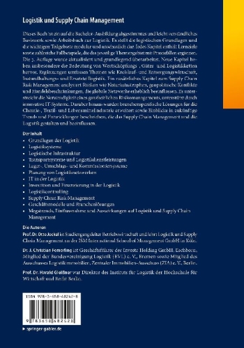 Buchcover und Innenansicht für das Buch: Logistik und Supply Chain Management