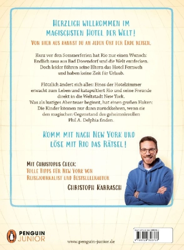 Buchcover und Innenansicht für das Buch: Rios magische Reisen - Plötzlich in New York