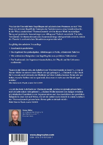 Buchcover und Innenansicht für das Buch: Thermodynamik