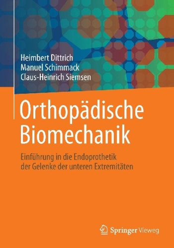 Buchcover und Innenansicht für das Buch: Orthopädische Biomechanik