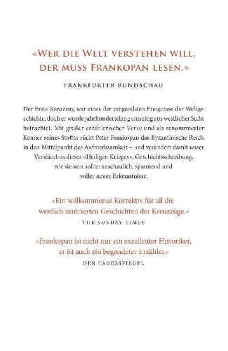 Buchcover und Innenansicht für das Buch: The First Crusade. The Call from the East