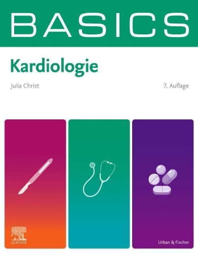 Buchcover und Innenansicht für das Buch: BASICS Kardiologie