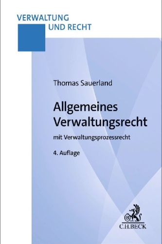 Buchcover und Innenansicht für das Buch: Allgemeines Verwaltungsrecht
