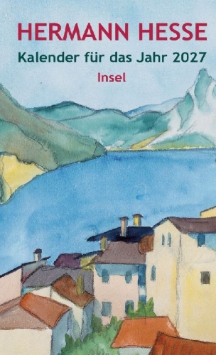 Buchcover und Innenansicht für das Buch: Hermann Hesse Kalender für das Jahr 2027