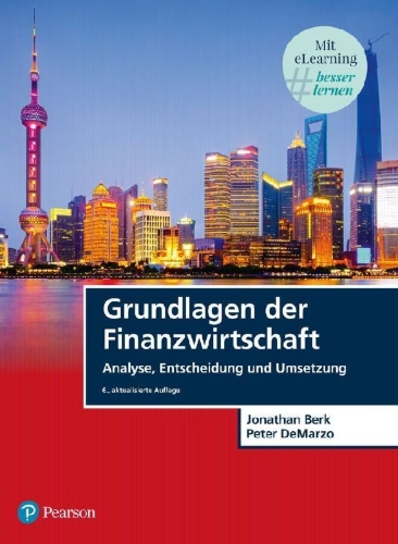 Buchcover und Innenansicht für das Buch: Grundlagen der Finanzwirtschaft - Das Übungsbuch