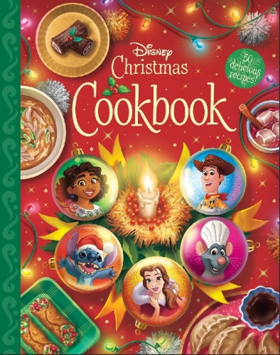 Buchcover und Innenansicht für das Buch: The Disney Christmas Cookbook